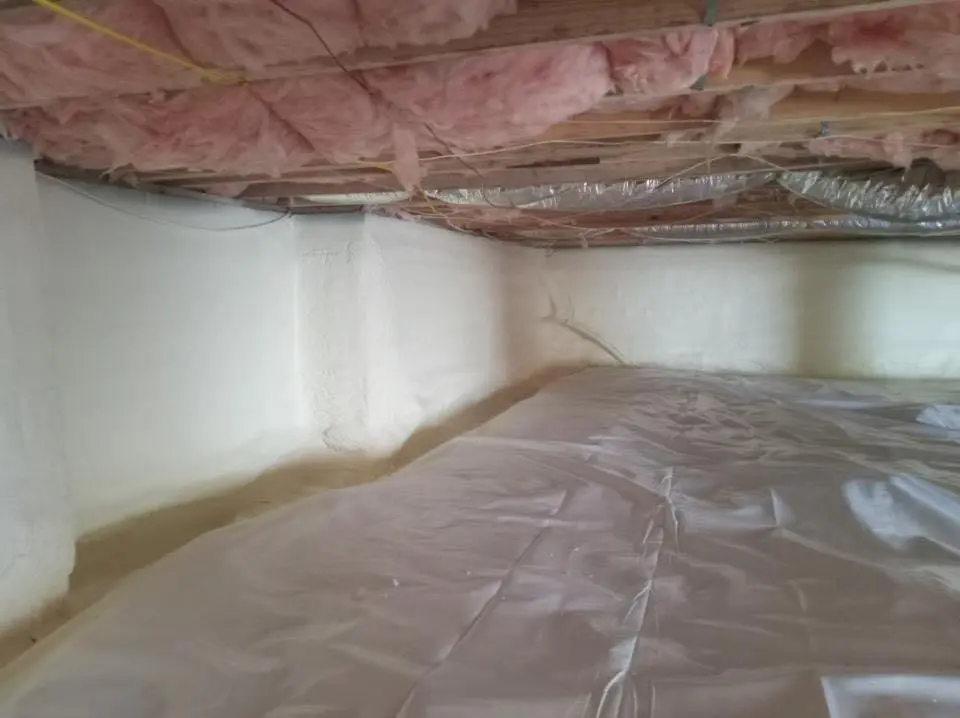 Crawl space encapsulation with closed-cell spray foam for Spray Foam Roofing in Nacogdoches
