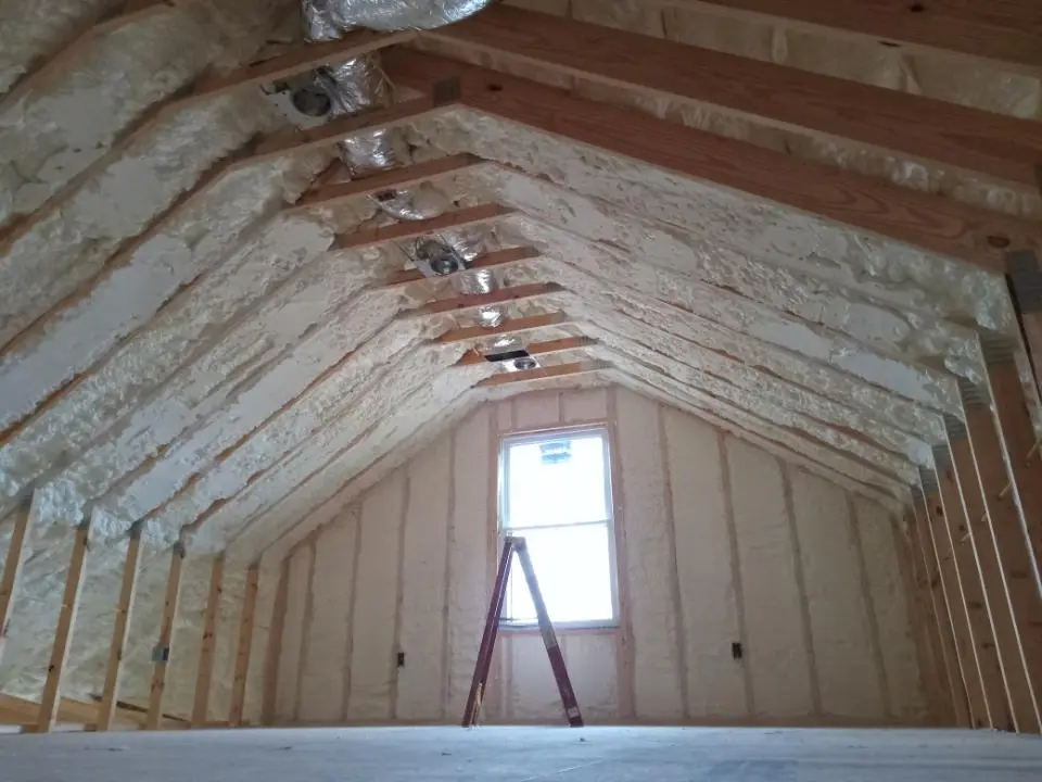 Spray foam roofing application for Crawl Space Insulation project in Nacogdoches